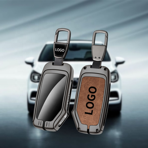 Coque de protection de clé de voiture de luxe en alliage de zinc et porte-clés Logo de voiture personnalisable Design de protection élégant pour couverture de clé de voiture <span class=keywords><strong>Kia</strong></span> - Product Image 1