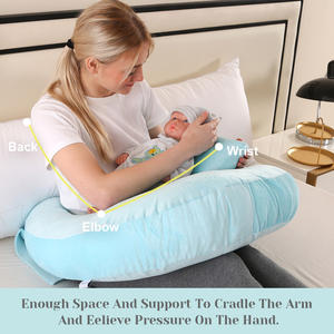 Oreiller de maternité portable personnalisé OEM pour lit de grossesse canapé avec support de bras souple pour l'allaitement jeu lecture tricot - Product Image 3