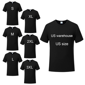 Camisetas Negras Lisas al por Mayor, Cuello Redondo, Manga Corta, Camisetas Interiores <span class=keywords><strong>de</strong></span> Poliéster para Hombre, Camisetas Lisas Unisex para Adultos - Product Image 1