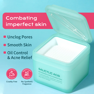 Disques de coton nettoyants pour l'acné à l'acide salicylique IREV, marque privée, 80 unités, hydratants et apaisants pour peaux acnéiques, OEM - Product Image 4
