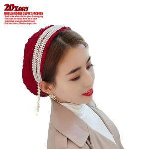 Chapeau élastique en satin réglable pour femme, très populaire, chapeau de pirate en soie épaisse à longue queue, costume ethnique d'extérieur - Product Image 1