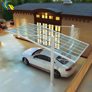 Su misura singolo lato diagonale Pull Carport sistema doppia lega baldacchino in alluminio rifugio per parcheggio esterno in metallo capannone <span class=keywords><strong>auto</strong></span> - Product Image 6