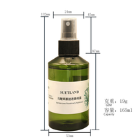 Pompe cylindrique pour lotion cosmétique 60 ml, en plastique PET vert translucide, et flacon vaporisateur de 100 ml à brume fine pour la peau