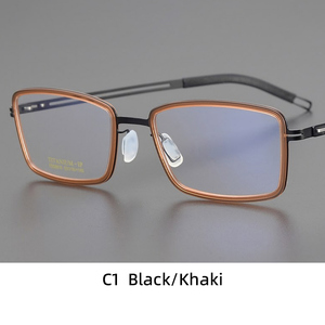 מסגרת משקפיים לגברים מהשכבות העילית, מסגרת קוצר ראייה מטיטניום טהור וקליל במיוחד - Product Image 2