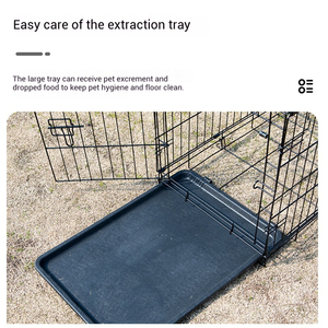 FishPrincess estilo clásico plegable Alambre de hierro mascota <span class=keywords><strong>perro</strong></span> jaula varios tamaños perrera casa con caja de embalaje asequible - Product Image 3