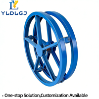 Support de bobine de câble robuste YILI, directement de l'usine, support de tambour en acier pour la pose de câbles de construction avec rotation stable
