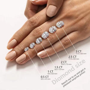 IGI認定 ラボグロウンダイヤモンド オーバルカット Fカラー VVS VS1 1カラット 1.5カラット 2カラット 3カラット 5カラット HPHT CVD 合成ダイヤモンド ジュエリー制作向け - Product Image 4