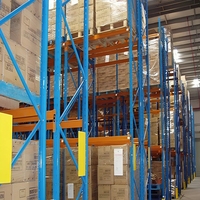 Étagère à palettes industrielle robuste à 5 niveaux en acier, stockage sélectif en entrepôt, protection contre la corrosion, finition par peinture en poudre