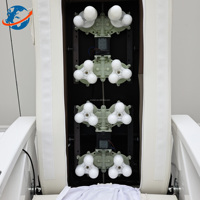 Fauteuil de massage en cuir personnalisé avec panneau de commande réglable pour la force du massage et sortie d'air pour salon de beauté