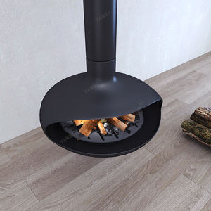 Chimenea Suspendida Moderna Hecha a Medida para Interiores <span class=keywords><strong>de</strong></span> Casas, Villas y Hoteles, Calefacción con Fuego Real, <span class=keywords><strong>Leña</strong></span> Colgante - Product Image 3