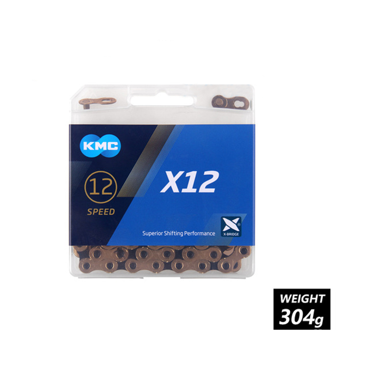 Цепь для горного/дорожного велосипеда KMC X8 X9 X9sl X10 X10sl X11SL X12, цепь золотистого/серебристого цвета 7 8 9 10 11 12 Скоростей 116 звеньев 1/2 дюйма * 11/128 дюйма