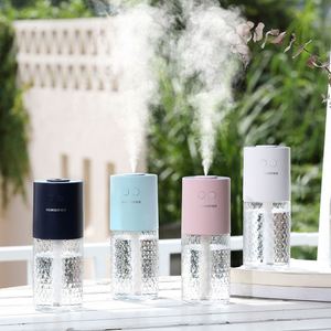 Diffuseur de voiture à ultrasons à batterie rechargeable USB <span class=keywords><strong>Mini</strong></span> humidificateur d'air portable avec lumière <span class=keywords><strong>LED</strong></span> de couleur Petit humidificateur purificateur - Product Image 2