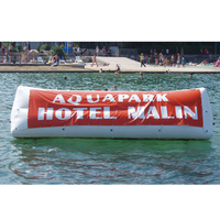 Bouée cylindrique gonflable personnalisée BOYI avec logo, bouée de marquage aquatique de marque