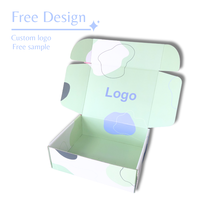 Boîte d'expédition en carton ondulé personnalisée avec impression de logo, emballage en carton rigide, boîte d'abonnement noire pour envoi postal