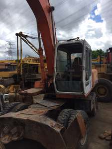 Buen Precio usado rueda excavadora andante EX160WD en buenas condiciones con ingeniero para venta - Product Image 3