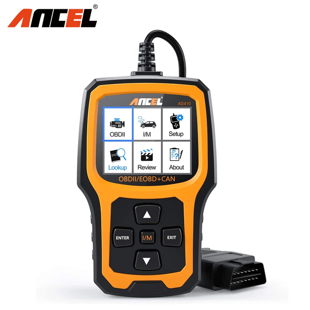 ANCEL AD410 Enhanced OBD II Vehicle Code Reader Automotive Scanner Auto Check Engine Light Scan Tool 12V Multi-language