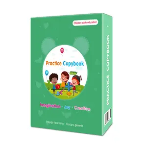 子供のための5ピースの魔法の練習コピーブック再利用可能な手書きコピーブック3〜8歳の子供のための溝付きライティングブック