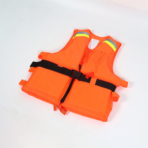 Adult And Childrens Fishing Rafting Life Jacket 50n Buoyancy Oxford Fabric Reflective Safety Vest For Rescue Boat Use - Product Image 1