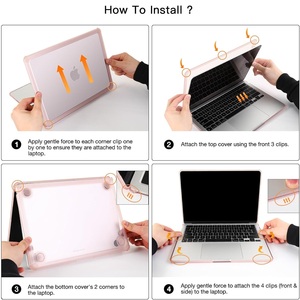 Coque de protection rigide en <span class=keywords><strong>plastique</strong></span> pour ordinateur portable, avec <span class=keywords><strong>pare</strong></span>-chocs en TPU, pour Macbook Neo Air Pro 13 14 15 pouces M1 M2 M3 M4 M5 - Product Image 6