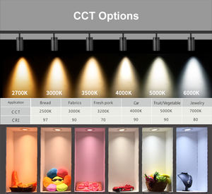 Moderne Einbau-Magnetische Schienenleuchte in Schwarz, 6W, CCT Optional, Abstrahlwinkel Lampe, Galerie-Spotlight - Product Image 6