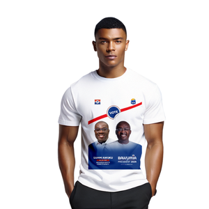 Gahumi Factory Entrega rápida Camisetas personalizadas Poliéster Campaña electoral Camiseta con patrón de impresión para Ghana - Product Image 5