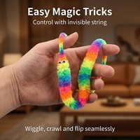 Mainan Fidget Mini Pelangi Mainan Hadiah Mainan Mini Cacing Ajaib Warna Pelangi Mainan Penghilang Stres