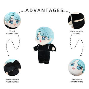 Nouvelle <span class=keywords><strong>poupée</strong></span> en peluche personnalisée avec des conceptions personnelles taille personnalisée avec divers costumes pour les fans d'artistes Plushie Service d'échantillon rapide personnalisé - Product Image 4