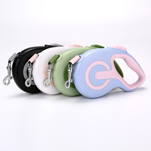Suministro directo de fábrica Correa de perro de plástico ajustable <span class=keywords><strong>Tractor</strong></span> retráctil automático para mascotas para perros grandes, medianos y pequeños - Product Image 5