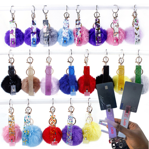 Porte-clés personnalisés en gros avec logo, en acrylique et métal <span class=keywords><strong>de</strong></span> haute qualité, pour ongles longs - Product Image 1