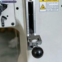 Machine à coudre industrielle à point noué triple aiguille à lit cylindrique FS-441, robuste, 220V, certifiée CE, pour usine de chaussures, 60kg, 800 points par minute