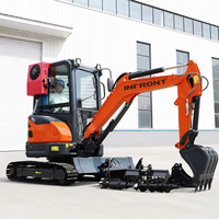 PENGIRIMAN GRATIS Excavator Kompak Mini 3.5 Ton 2 Ton 1 Ton Mesin Kubota EPA EURO 5 untuk Kebun dan Pertanian