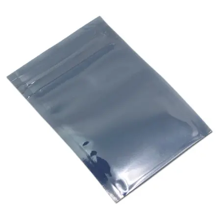 Bolsa de almacenamiento de aluminio antiestático, cierre con cremallera, bolsa antiestática resellable para accesorios electrónicos, paquete de bolsas ESD