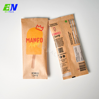 Sachets en papier compostables et biodégradables personnalisés avec logo, résistants à l'humidité, pour crème glacée, bâtonnets glacés, chewing-gum et lait - Vente en gros