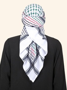 Shemagh Árabe, Keffiyeh Táctica del Desierto, Pañuelo para la Cabeza, Turbante Árabe, Envoltura para el Cuello y la Cabeza, Disfraz Árabe Musulmán para Hombres y Mujeres - Product Image 6