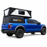 Camper de luxe pour pick-up, coque rigide pop-up Huntoo, intérieur isolé, auvent pliable pour 4x4 tout-terrain