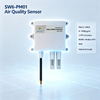 Capteur de qualité de l'air mural SW6PM01 PM2.5 PM10 PM1, détecteur de poussière par dispersion laser RS485 Modbus RTU, surveillance extérieure IP65