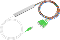 Pasokan Langsung Pabrik FTTH 0.9mm 1x2 Mini Steel Tube Type Telecom-Grade 1m Optical Fiber PLC Splitter Solusi 5G FTTX