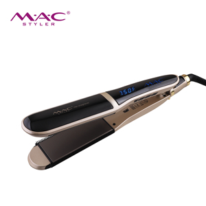 Lisseur et boucleur professionnel 2-en-1 MAC avec peigne anti-brûlure, <span class=keywords><strong>fer</strong></span> à <span class=keywords><strong>lisser</strong></span> à la kératine, double tension, chauffe rapide 750F - Product Image 2