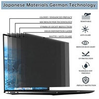 Écran de confidentialité pour ordinateur portable de 13,3 pouces pour moniteur d'ordinateur 16:10, bouclier de sécurité amovible compatible avec Lenovo Hp Dell Thinkpad
