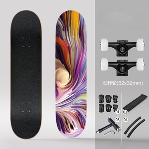 Skateboard Profissional Ruidongle 2026 em Madeira de Bordo de 5 Camadas com Rodas de Rolamento, Brinquedo Criativo para Presente - Product Image 1