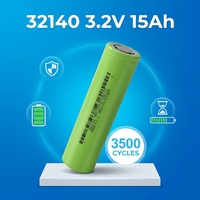 Cellule de batterie LiFePO4 basse température 3,2 V 15 Ah 33140 32140, 3000+ cycles, haute puissance pour stockage solaire extérieur, véhicules électriques et outils électriques