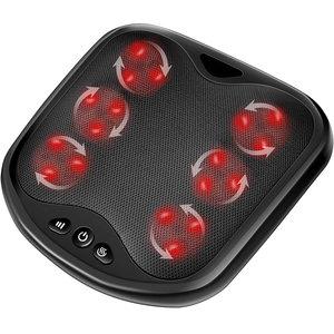 Foot Massager With Heat- Washable Cover Kneading Foot &amp; Back Massager, Heated Foot Warmer, Electric Feet Massager Machine - Product Image 1