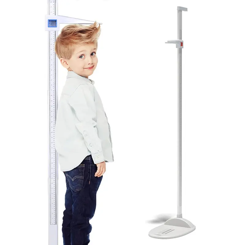 Balança portátil para bebês, balança métrica de altura para adultos e crianças, base inquebrável de 210 cm, stadiômetro