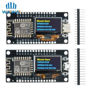 NodeMcu บอร์ดพัฒนา ESP8266ขนาด0.96นิ้ว CH340G โมดูล WiFi ESP-12F TYPE-C usb/micropthon - Product Image 1