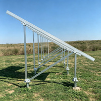 Kits de montage au sol solaires en aluminium haute résistance à installation facile, supports de montage au sol pour panneaux solaires photovoltaïques