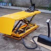 Table élévatrice hydraulique à ciseaux de 1000 lb, outil pour véhicule bleu, pour moto, vente chaude