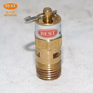 Válvulas AB611 micro latão válvula de alívio de segurança de pressão do compressor de ar de 1/4"