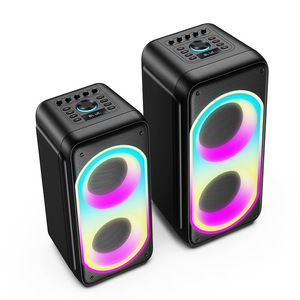 Portable Bluetooth <b>Speaker</b> With Colorful <b>Led</b> Light For Outdoor Karaoke And Fitness Use Rechargeable Battery Powered - Product Image 1