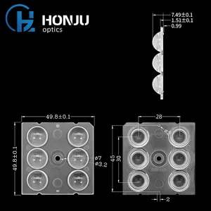 Optical Contact Mold Injection Down Light High Bay Modules Jewelry Linear Track Ceiling Flood Lamp Led Street Light Lens