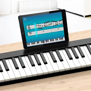 Новый продукт, 88 клавиш, складное пианино, портативное пианино, электронное пианино с батареей, сумкой, педаль для проигрывателя